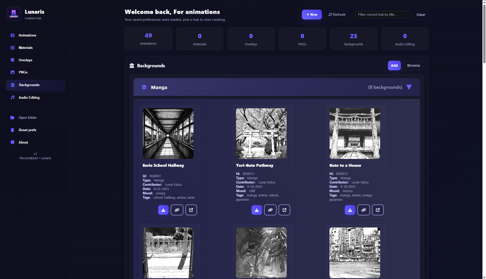 Backgrounds Hub screenshot